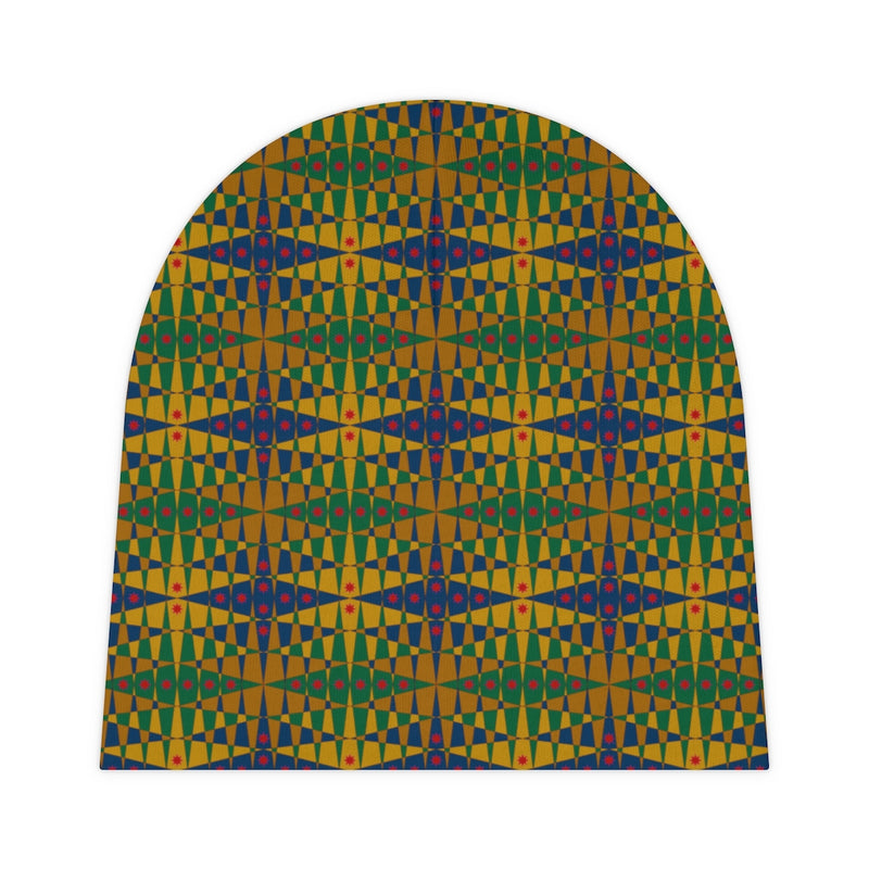 Pitti Pat To Market All Over Prints Baby Beanie | Black Baby Gifts