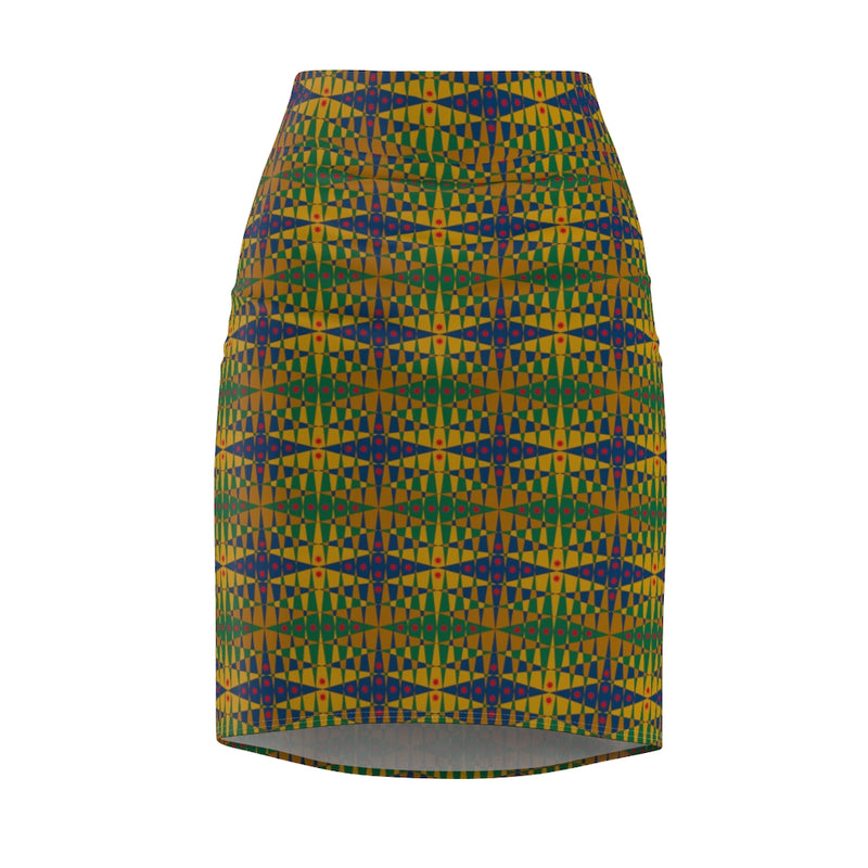 Pitti Pat To Market All Over Prints Pencil Skirt | Afrocentric Fashion