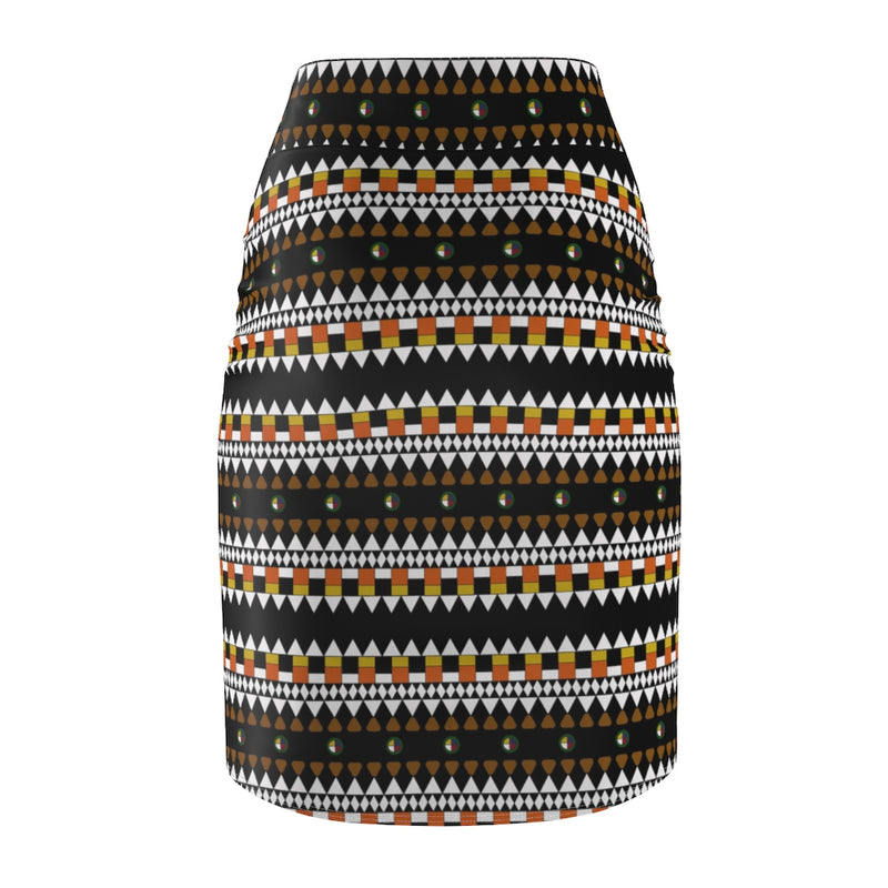 Fulani's Desire All Over Print Pencil Skirt | Afrocentric Fashion