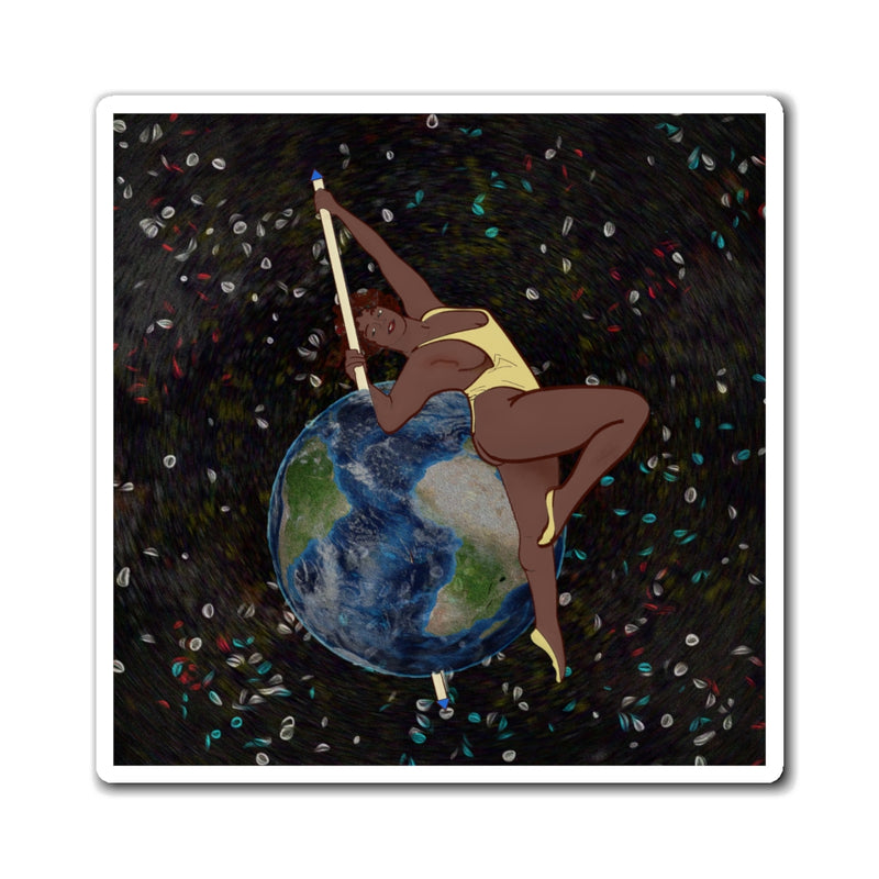 Another Day On the Poles Refrigerator Magnet | Queer Black Art