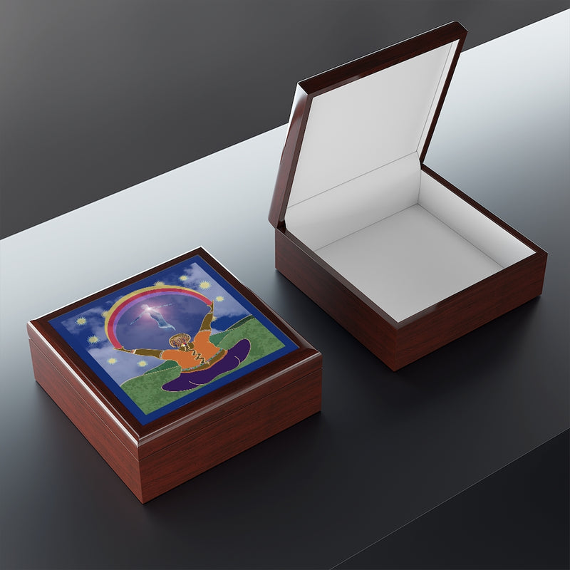She Welcomes Her Highest Self Jewelry Box | Queer Art Decor