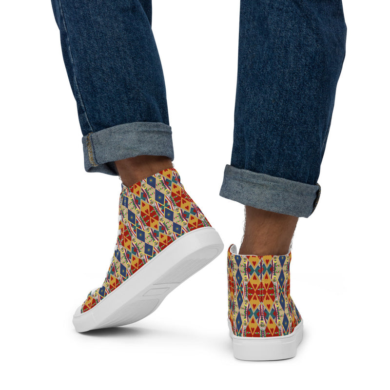 Egun Illuminations High Top Canvas Shoes | Afrocentric Footwear