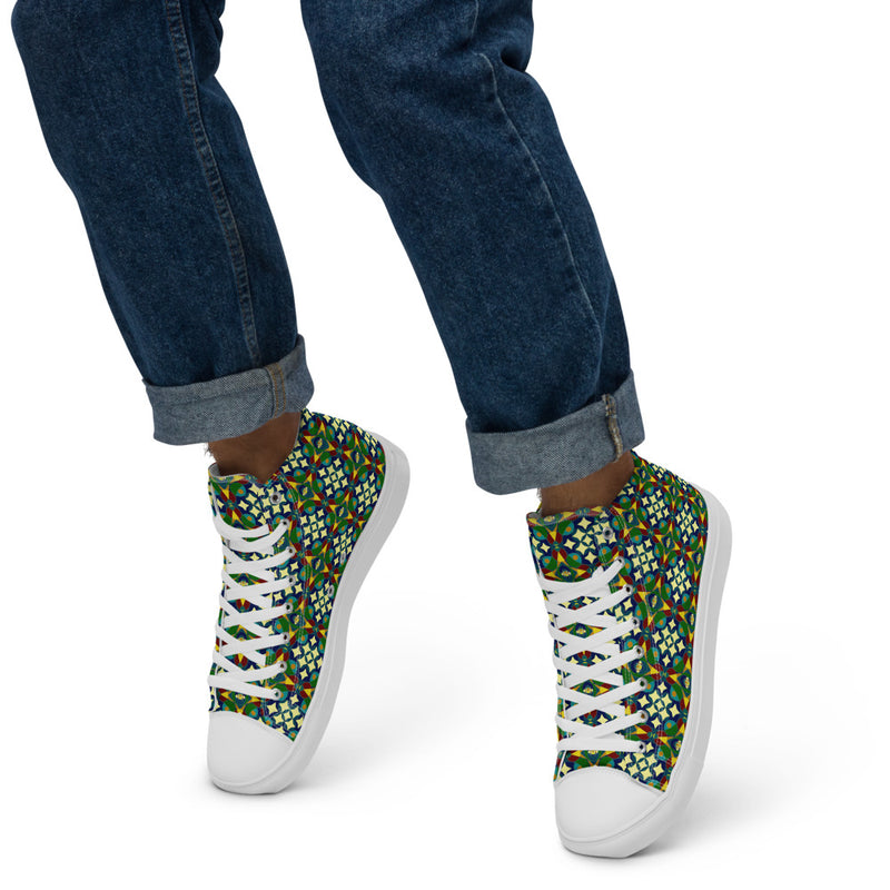 Every Star Ain't North High Top Canvas Shoes | Black Queer Art