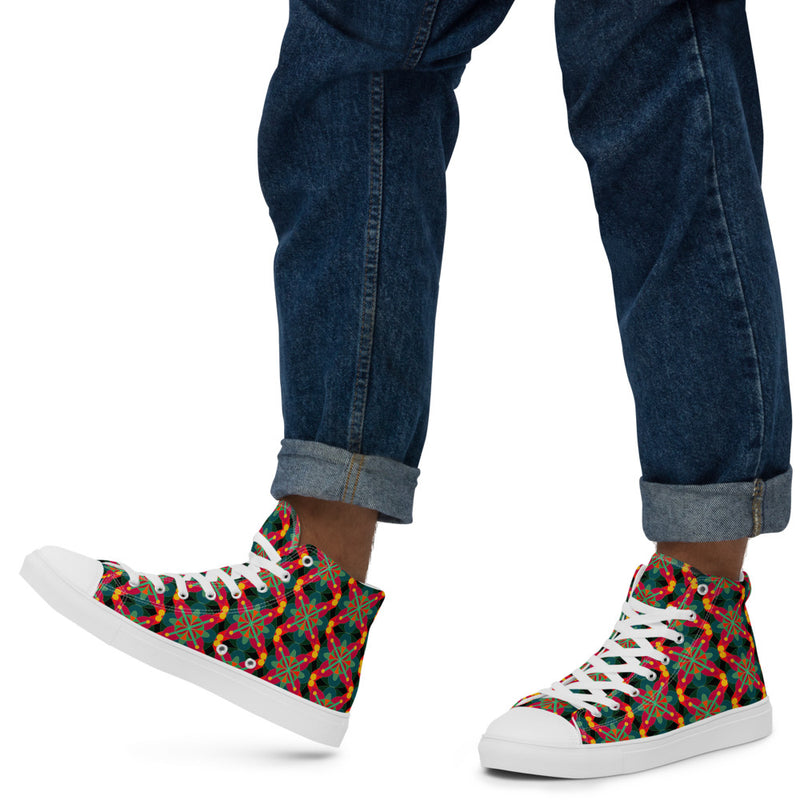 Spiritual Science High Top Canvas Shoes | Black Spiritual Art