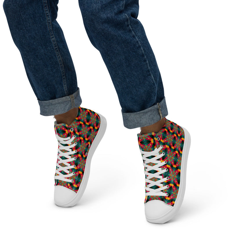 Spiritual Science High Top Canvas Shoes | Black Spiritual Art