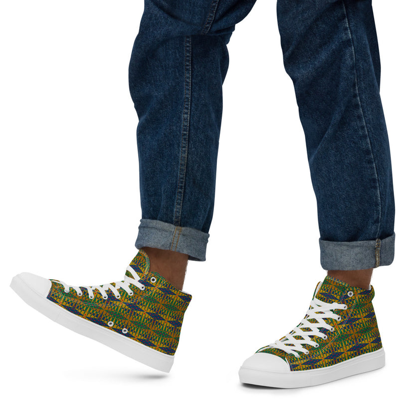 Pitti Pat To Market High Top Canvas Shoes | Afrocentric Fashion
