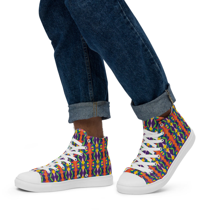 Carnival Butterfly Baby High Top Canvas Shoes | Black Joy & Queer Art