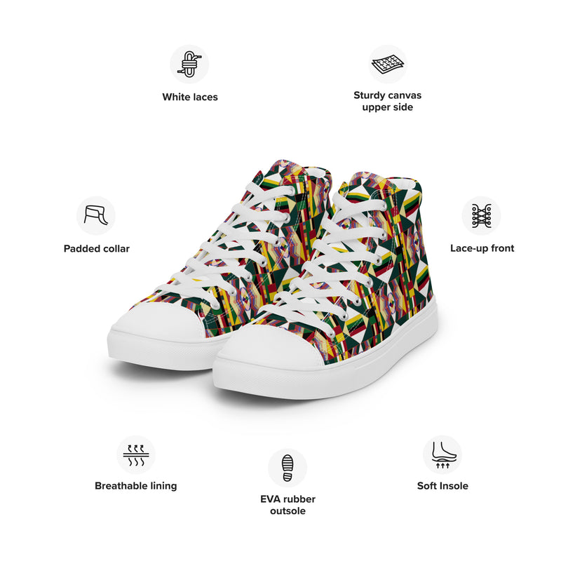UNTI High Top Canvas Shoes | Black Pride Footwear