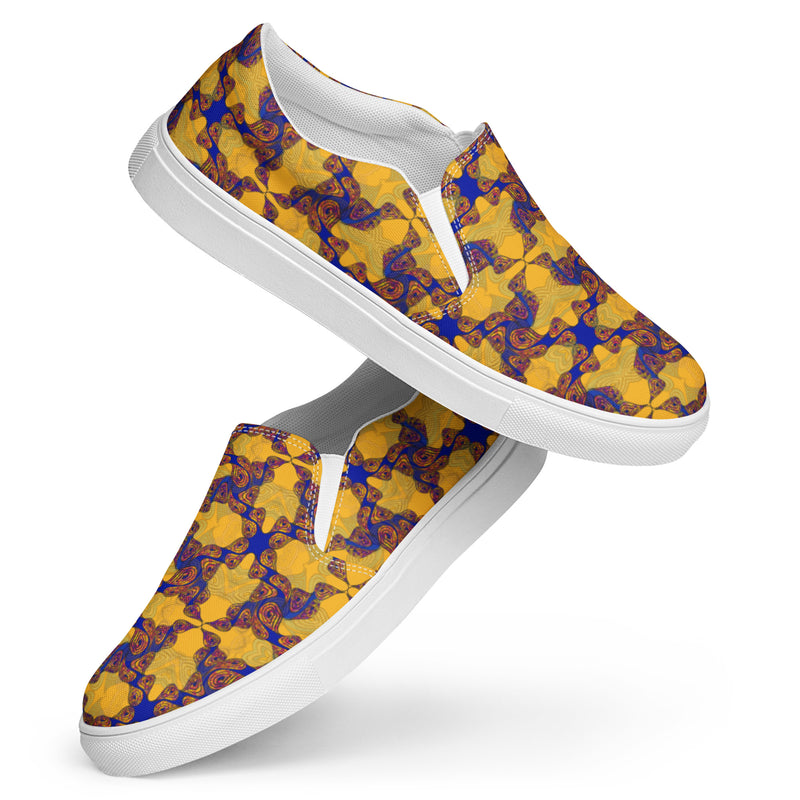 Hot Wata Round Toe Canvas Slip Ons | Afrocentric Pride