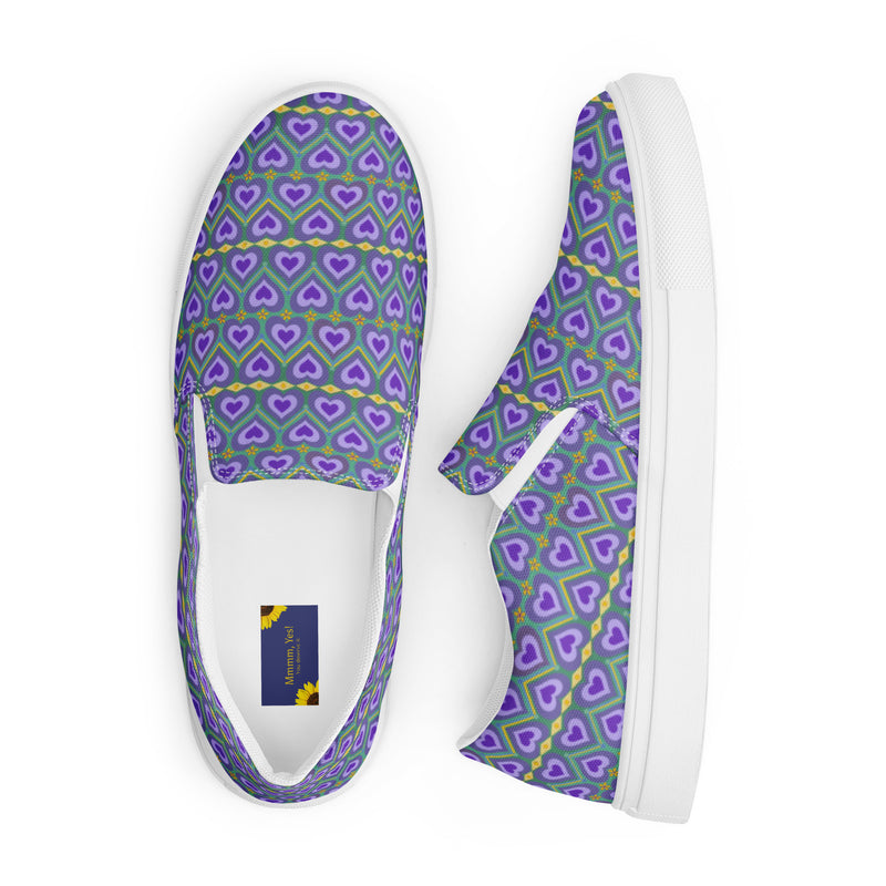 Lavender Love Round Toe Slip On | Queer Art