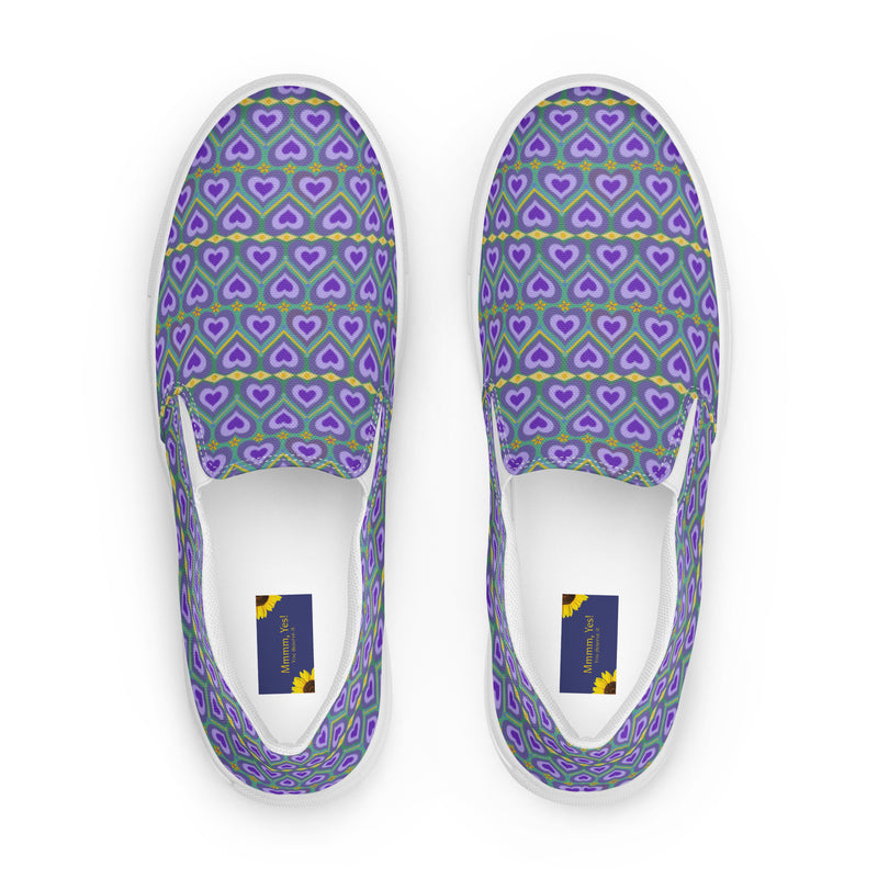 Lavender Love Round Toe Slip On | Queer Art