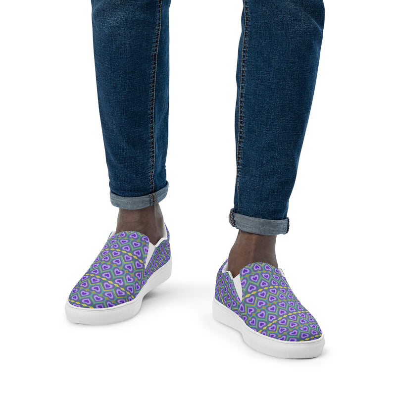 Lavender Love Round Toe Slip On | Queer Art