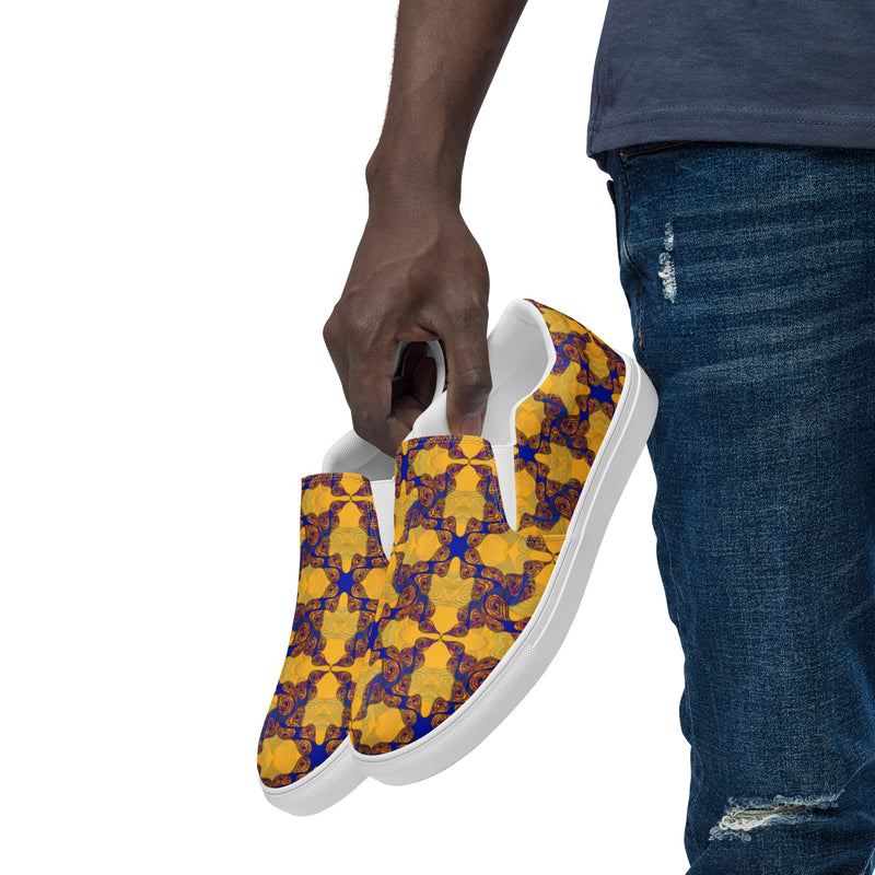 Hot Wata Round Toe Canvas Slip Ons | Afrocentric Pride