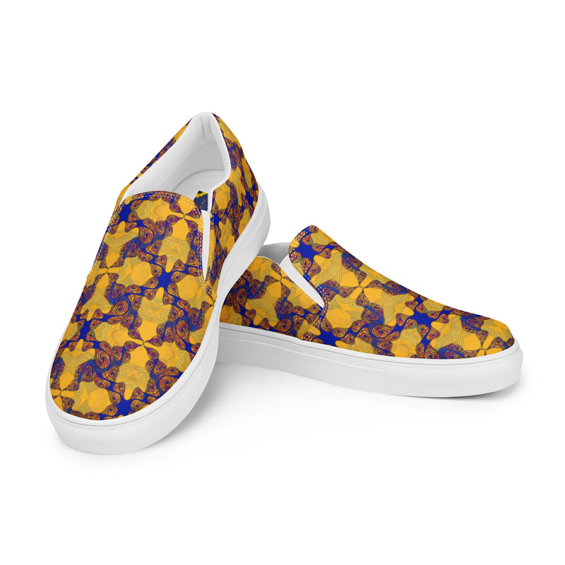 Hot Wata Round Toe Canvas Slip Ons | Afrocentric Pride