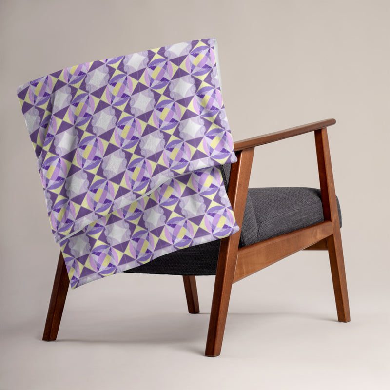 Oba Moro Pathways Throw Blanket | Afrocentric Decor & Spirituality