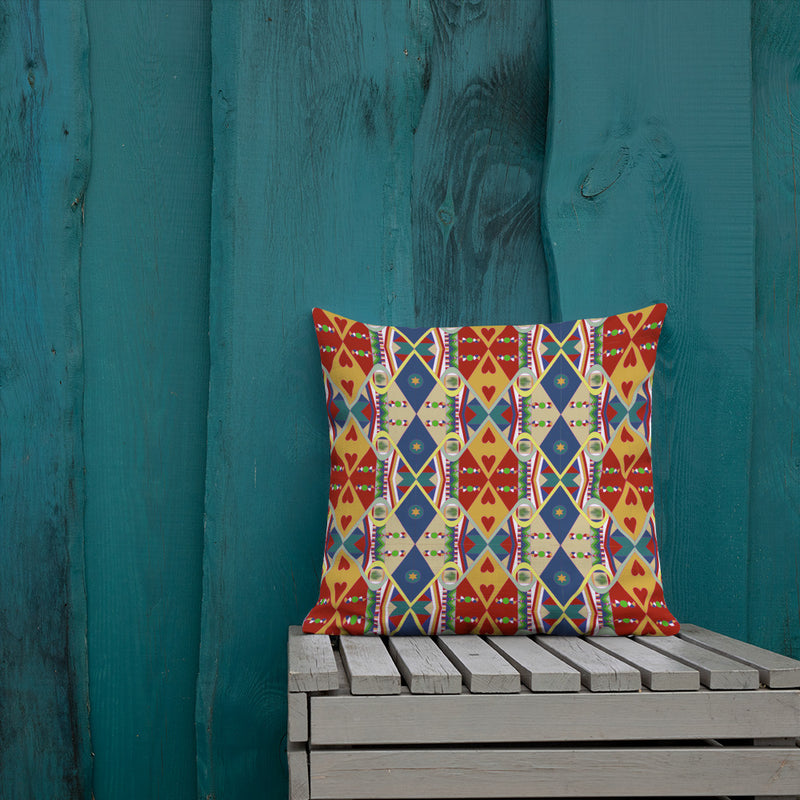Egun Illuminations Throw Pillow | Afrocentric Decor & Ancestral Pride