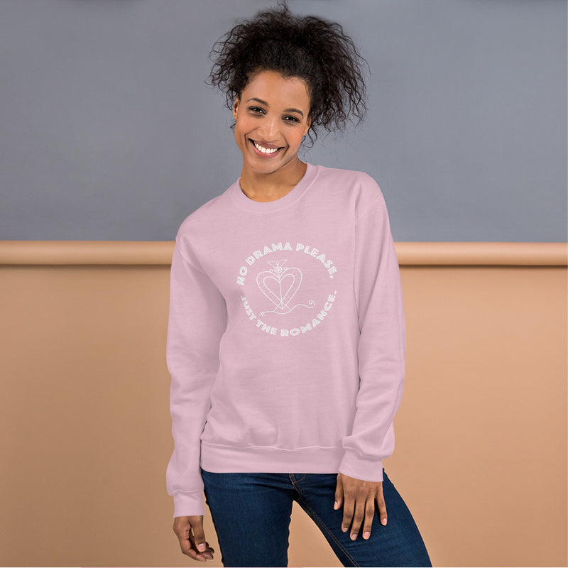 No Drama, Just the Romance Sweatshirt | Queer Romance Apparel