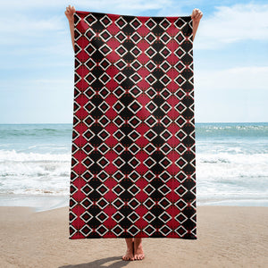 Garabato Pathways Beach Towel | Afrocentric Spirituality Decor