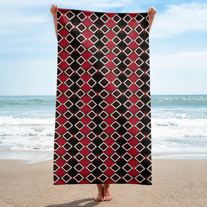Garabato Pathways Beach Towel | Afrocentric Spirituality Decor