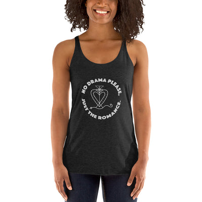 No Drama, Just The Romance Racerback Tank Top | Queer Romance Apparel