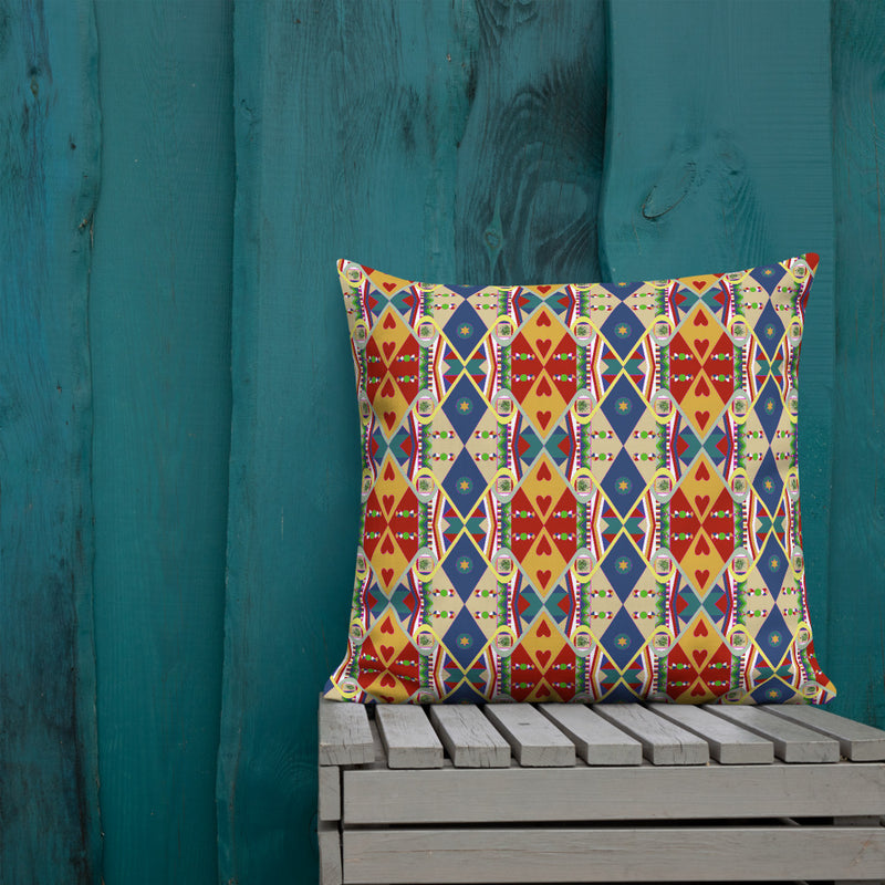 Egun Illuminations Throw Pillow | Afrocentric Decor & Ancestral Pride