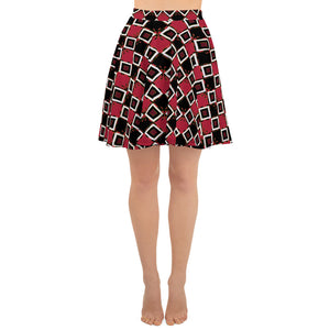 Garabato Pathways Skater Skirt | Afrocentric Fashion