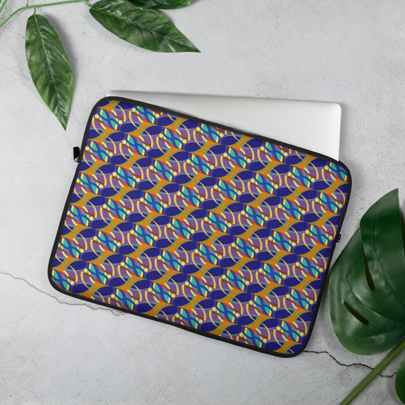 Nana's Strands Laptop Sleeve | Black Women's Art