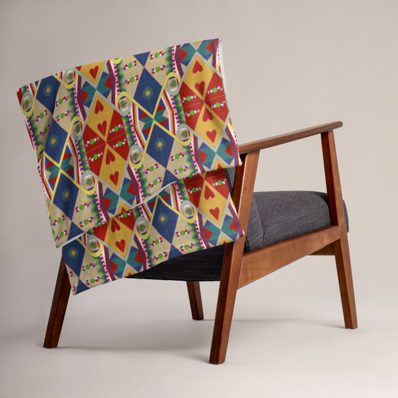 Egun Illuminations Throw Blanket | Afrocentric Decor & Ancestral Pride