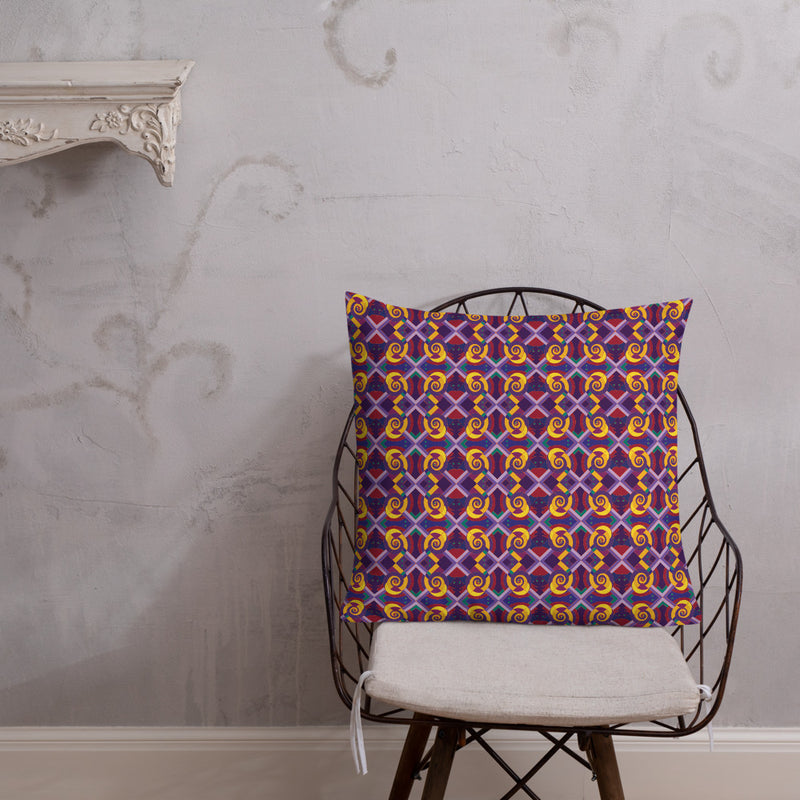 Yansa Gathers Throw Pillow | Afrocentric Decor & Orisha Art
