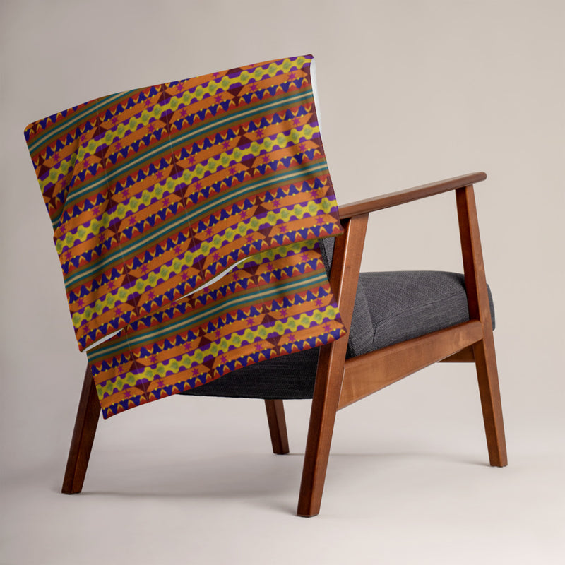 Kujichagulia Throw Blanket | Kwanzaa & Black Pride Decor