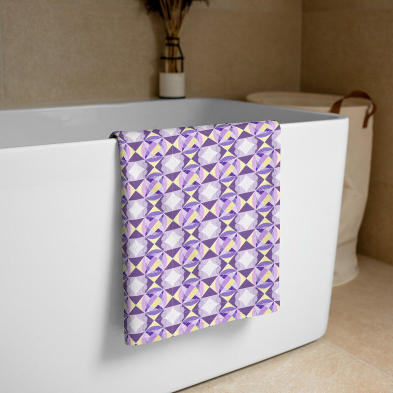 Oba Moro Pathways Bath Sheet | Afrocentric Bath Towels