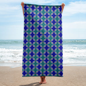 Ibu Agana Pathways Bath Sheet | Afrocentric Bath Decor