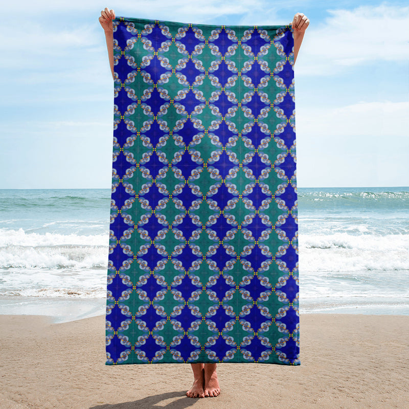 Ibu Agana Pathways Bath Sheet | Afrocentric Bath Decor