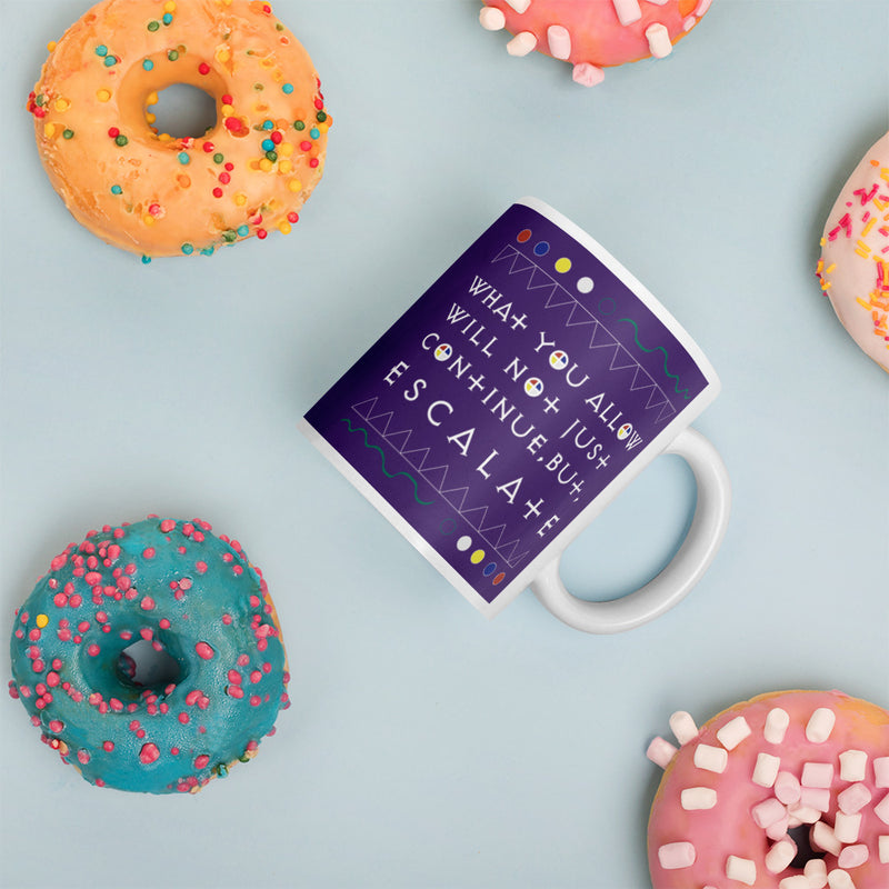 What You Allow Ceramic Mug | Black Queer Affirmation