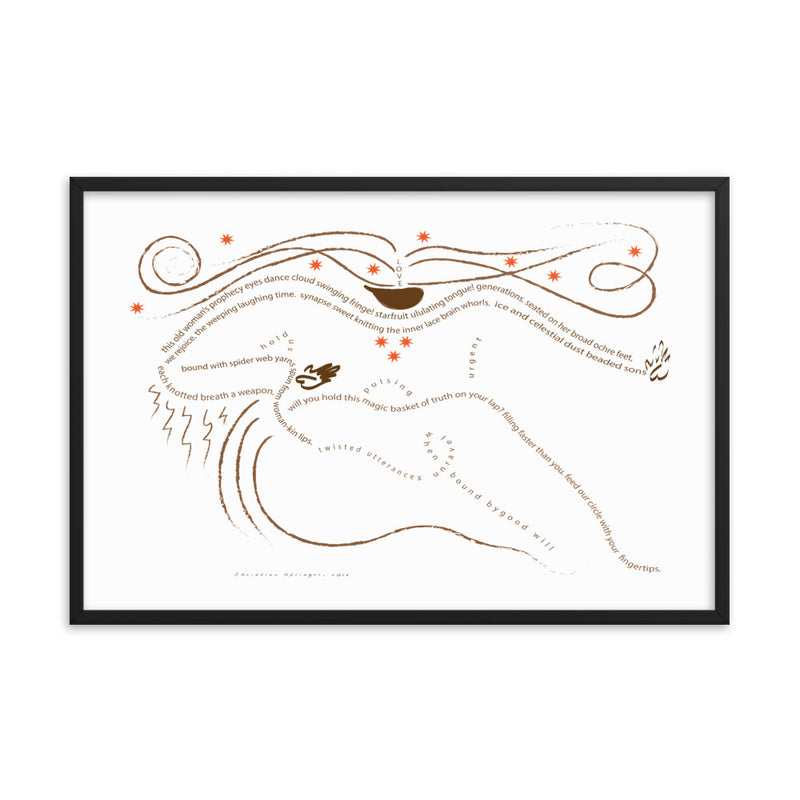 The Elder, She Conjure N Prophecize Wall Decor | Black Spiritual Art