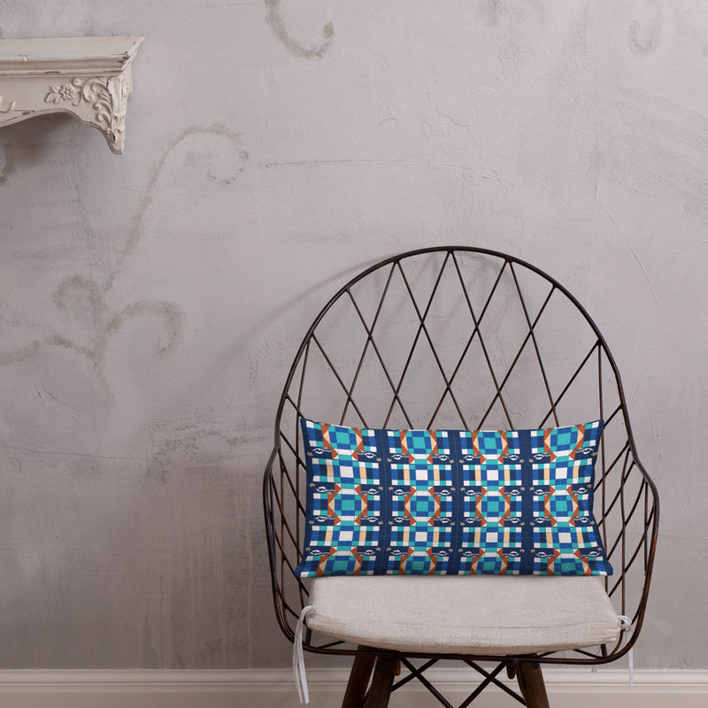 Deep Wata Throw Pillow | Afrocentric Decor & Queer Art