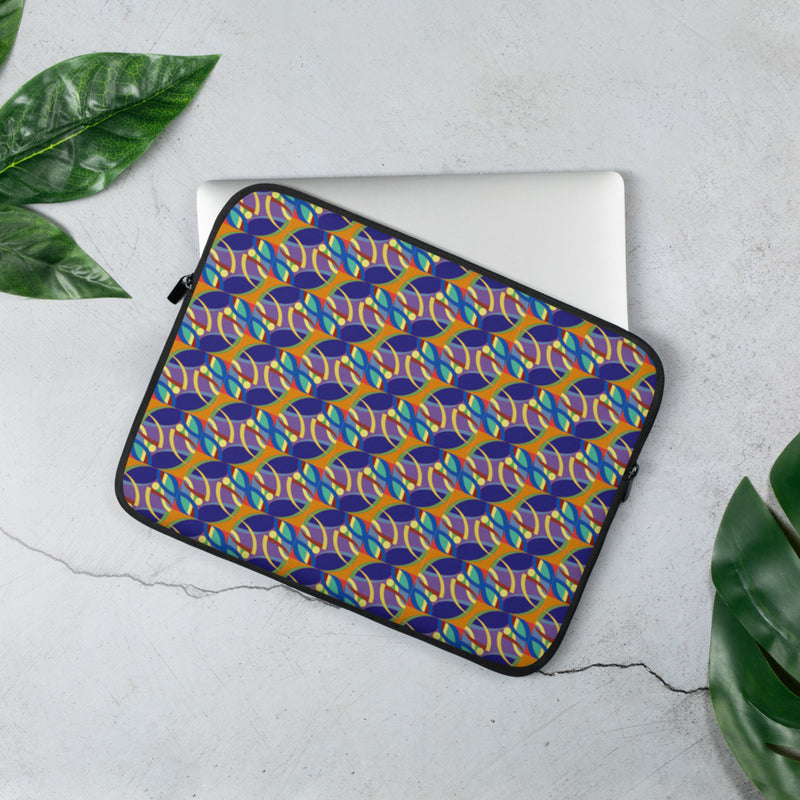 Nana's Strands Laptop Sleeve | Black Women's Art