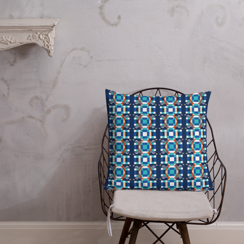 Deep Wata Throw Pillow | Afrocentric Decor & Queer Art