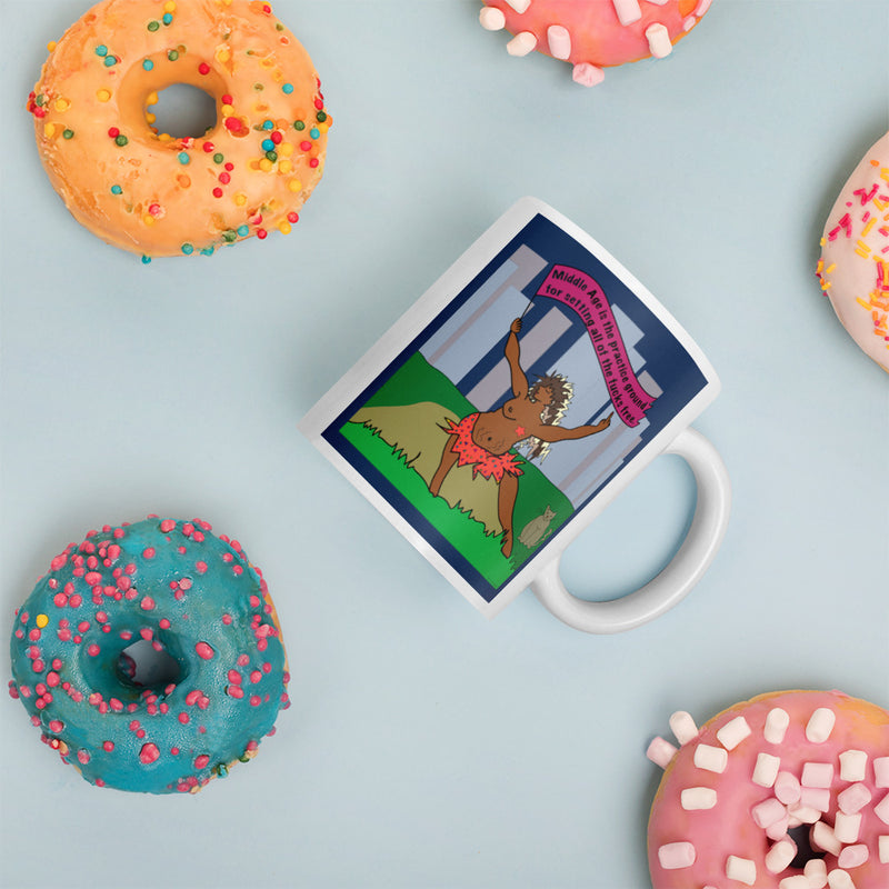 Middle Age Is The Practice Ground Mug | Black Womanist Art