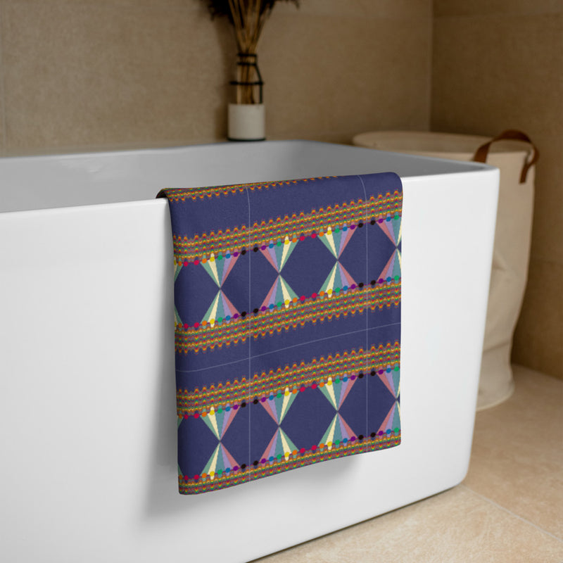 Vibing On The Wavelength Bath Sheet | Queer Art & Black Pride Decor