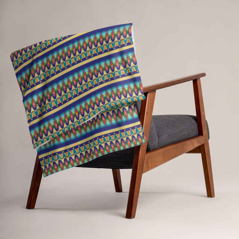 Our Sacred Temples Throw Blanket | Afrocentric Home Decor