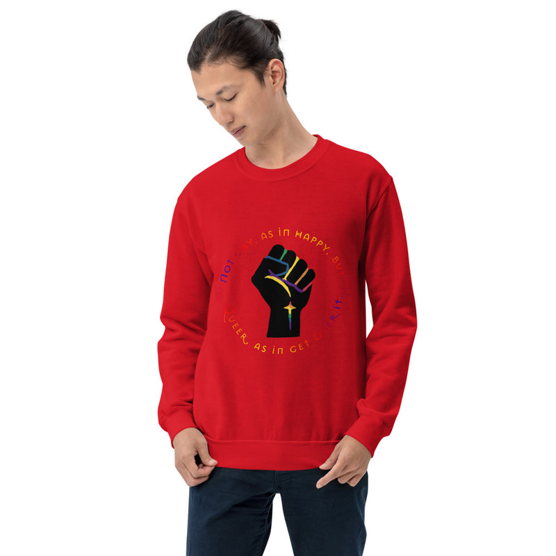 Get Used To It Sweatshirt | Queer Pride Apparel
