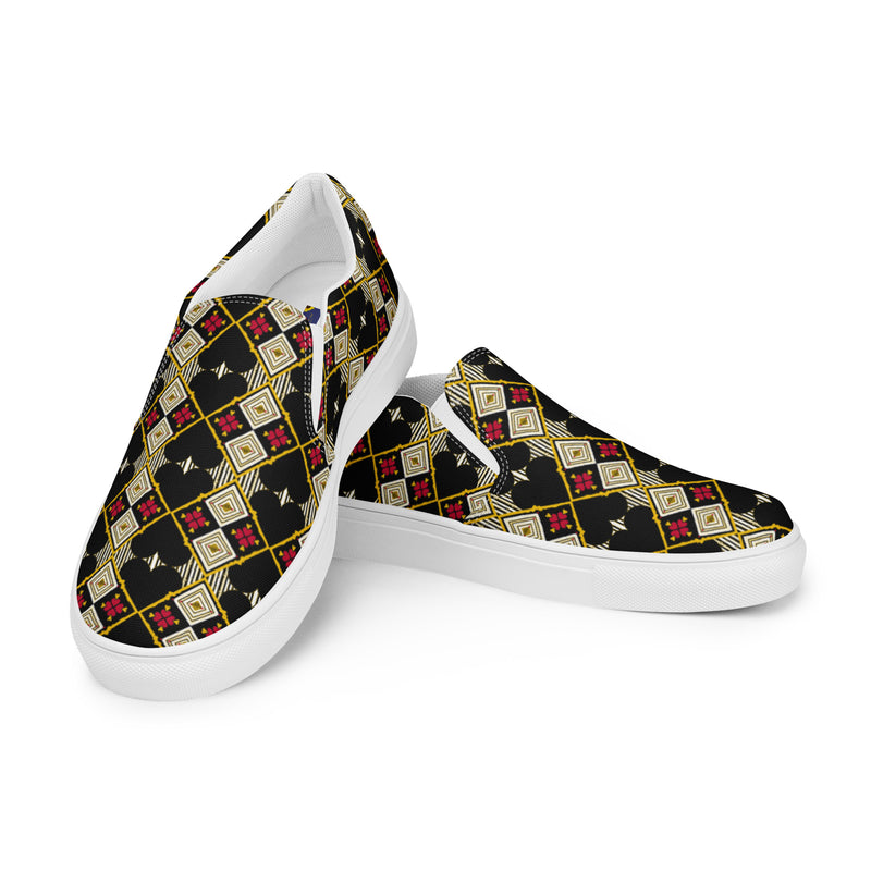 Issa A Black Love Thang Trim Toe Slip-on Canvas Shoes | Black Love Apparel