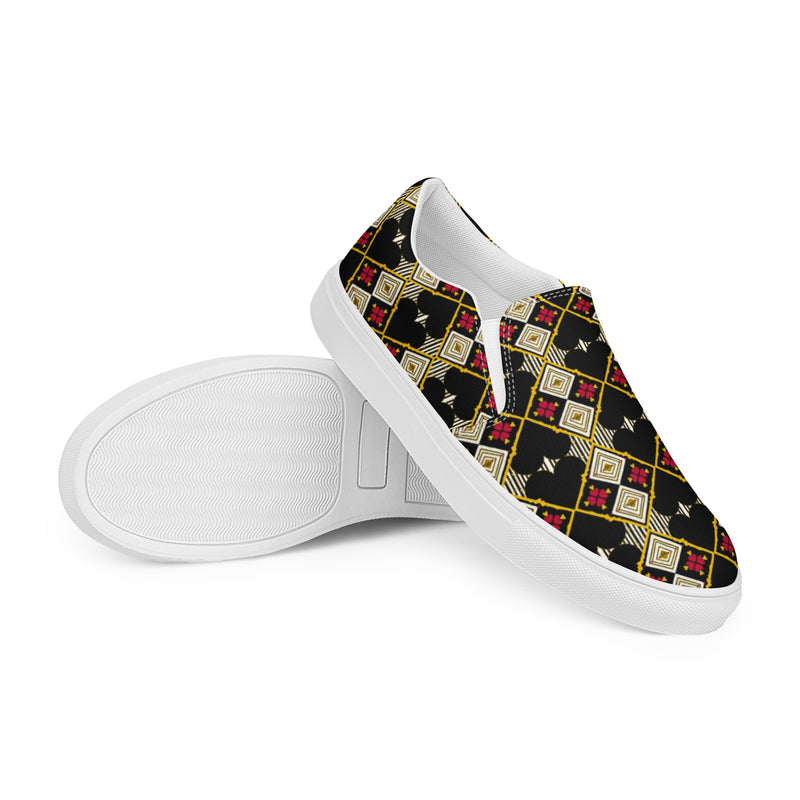 Issa A Black Love Thang Trim Toe Slip-on Canvas Shoes | Black Love Apparel